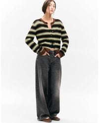 Monki - Button Front Cardigan - Lyst