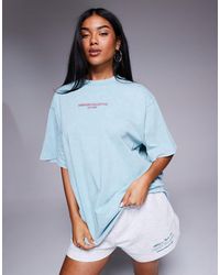 ASOS - Weekend Collective Icon Oversized T-shirt With Bold Font Back Graphic - Lyst