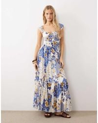 Free People - Corset Style Drop Waist Maxi Dress - Lyst