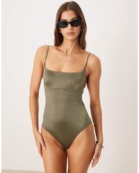 Calvin Klein - Luxe Sheen One Piece Swimsuit - Lyst