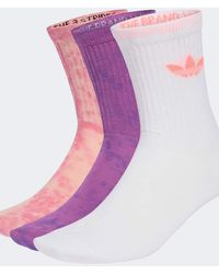 adidas Originals - Tie Dye Crew Socks 3 Pairs - Lyst