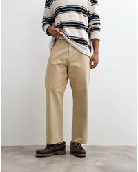 Jack & Jones - Alex pantalon baggy en sergé beige - Lyst