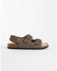 ASOS - Three Strap Sandals With Buckles - Lyst