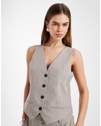 ONLY - Fitted Waistcoat Co-Ord - Lyst