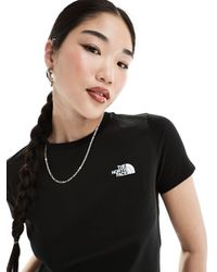 The North Face - Camiseta negra con logo simple dome - Lyst
