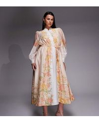 Forever New - Placement Print Maxi Shirt Dress - Lyst