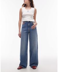 Tommy Hilfiger - Claire High Rise Wide Leg With Flag Details - Lyst