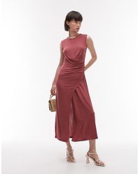 & Other Stories - Jersey Midaxi Dress With Drape Detail And Asymmetric Wrap Front - Lyst
