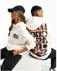 ASOS - Unisex Oversized Hoodie With Nirvana Graphic - Lyst