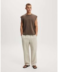 Cotton On - Baggy Linen Pant - Lyst