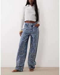 Mango - – circle – gerade geschnittene jeans aus 100% baumwolle - Lyst