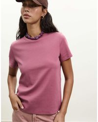 Stradivarius - – weiches basic-t-shirt im regular fit - Lyst