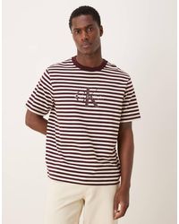 Calvin Klein - Calvin Klein Stripe Monologo T-Shirt - Lyst