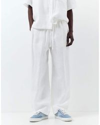 Pull&Bear - Broek Van 100% Linnen - Lyst