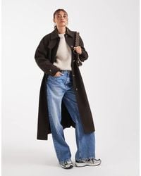 ASOS - Longline Car Coat - Lyst
