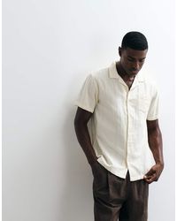 Brave Soul - Short Sleeve Shirt With Revere Collar - Lyst