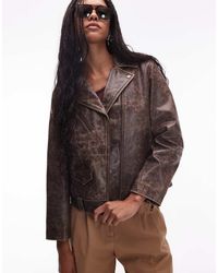 Levi's - Moto Leather Biker Jacket - Lyst
