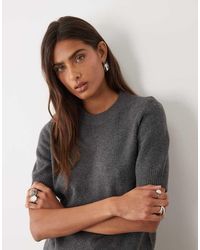 ASOS - Knitted Baby Tee With Wool - Lyst