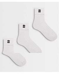 Sweaty Betty - Essentials 3 Pack Mini Crew Sock - Lyst