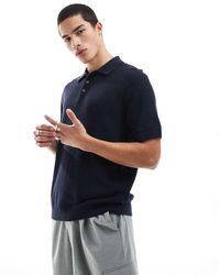 Jack & Jones - Premium Texture Button Polo Shirt - Lyst