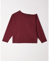 ASOS - Oversized Off Shoulder Interlock Sweatshirt - Lyst