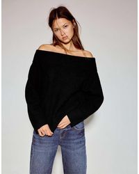 Pull&Bear - Asymmetrische Zachte Gebreide Sweater - Lyst