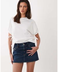Abercrombie & Fitch - Mini Denim Skort - Lyst