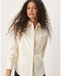 GANT - – gestreifte oxford-hemdbluse - Lyst