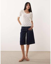 Jdy - Lace Top With Frill Details - Lyst