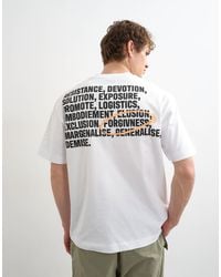 TOPMAN - Relaxed Fit T-Shirt With Front And Back Forgiveness Print - Lyst