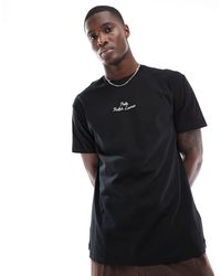 Polo Ralph Lauren - T-shirt classica oversize nera con logo centrale - Lyst