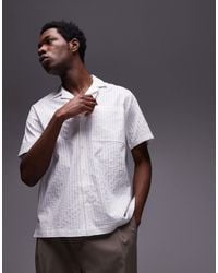 TOPMAN - – strukturiertes, gestreiftes hemd - Lyst