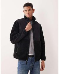 Polo Ralph Lauren - Utility Icon Logo Hybrid Borg Full Zip Jacket - Lyst