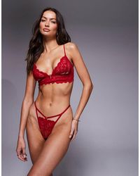 ASOS - Robbie Lace Cut Out Tanga Brazilian - Lyst