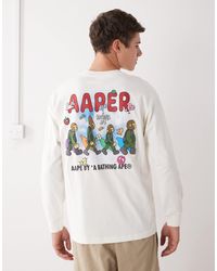 Aape By A Bathing Ape - Aape By A Bathing Ape Boxy Long Sleeve T-shirt - Lyst