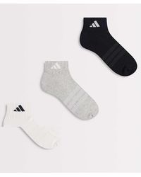 adidas Originals - Adidas Sportswear 3 Pack Ankle Socks - Lyst