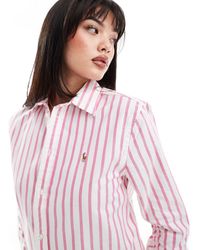 Polo Ralph Lauren - Camisa oxford a rayas s con logo - Lyst