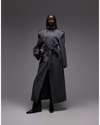 ASOS - Shoulder Pad Tailored Trench Coat - Lyst