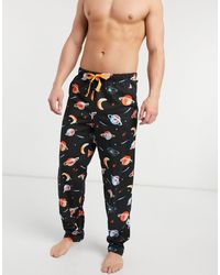 Herren Bekleidung Nachtwäsche ASOS Baumwolle lounge-pyjamahose mit weltraum-print für Herren 