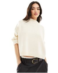 ASOS - Crew Neck Cropped Jumper - Lyst