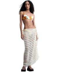 Desigual - Printed Triangle Bikini Top - Lyst