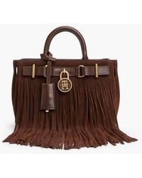 Tommy Hilfiger - The American Icon Suede Fringe Tote Bag - Lyst