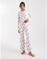 Hollister - Low Rise Wide Leg Pyjama Bottoms Co-Ord - Lyst