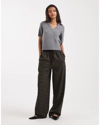 ASOS - Pull On Tie Waist Barrel Trousers Co-ord - Lyst