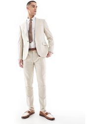 ASOS - Skinny Wool Blend Suit Trousers - Lyst
