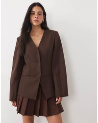 4th & Reckless - Cocoon Sleeve Fitted Waist Blazer - Lyst