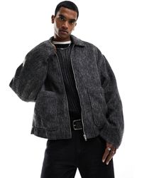 ASOS - Oversized Brushed Wool Look Jacket - Lyst