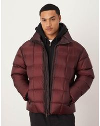 Calvin Klein - Ripstop Quilted Two-tone Puffer Jacket - Lyst