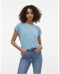 Vero Moda - Oversized Stripe T-shirt - Lyst