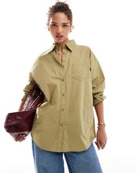 Cotton On - Cotton on – oversize-hemdbluse aus popeline - Lyst